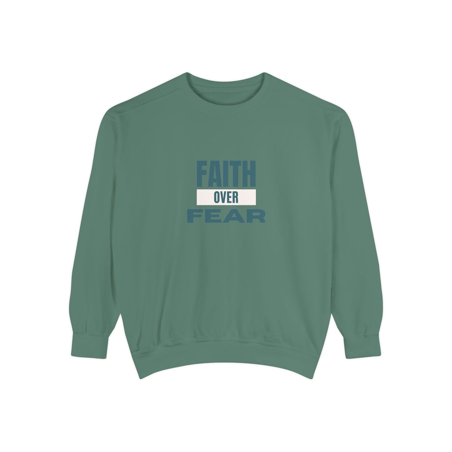 Faith over Fear Unisex Heavyweight Sweatshirt – Soft, Warm & Durable for Everyday Comfort