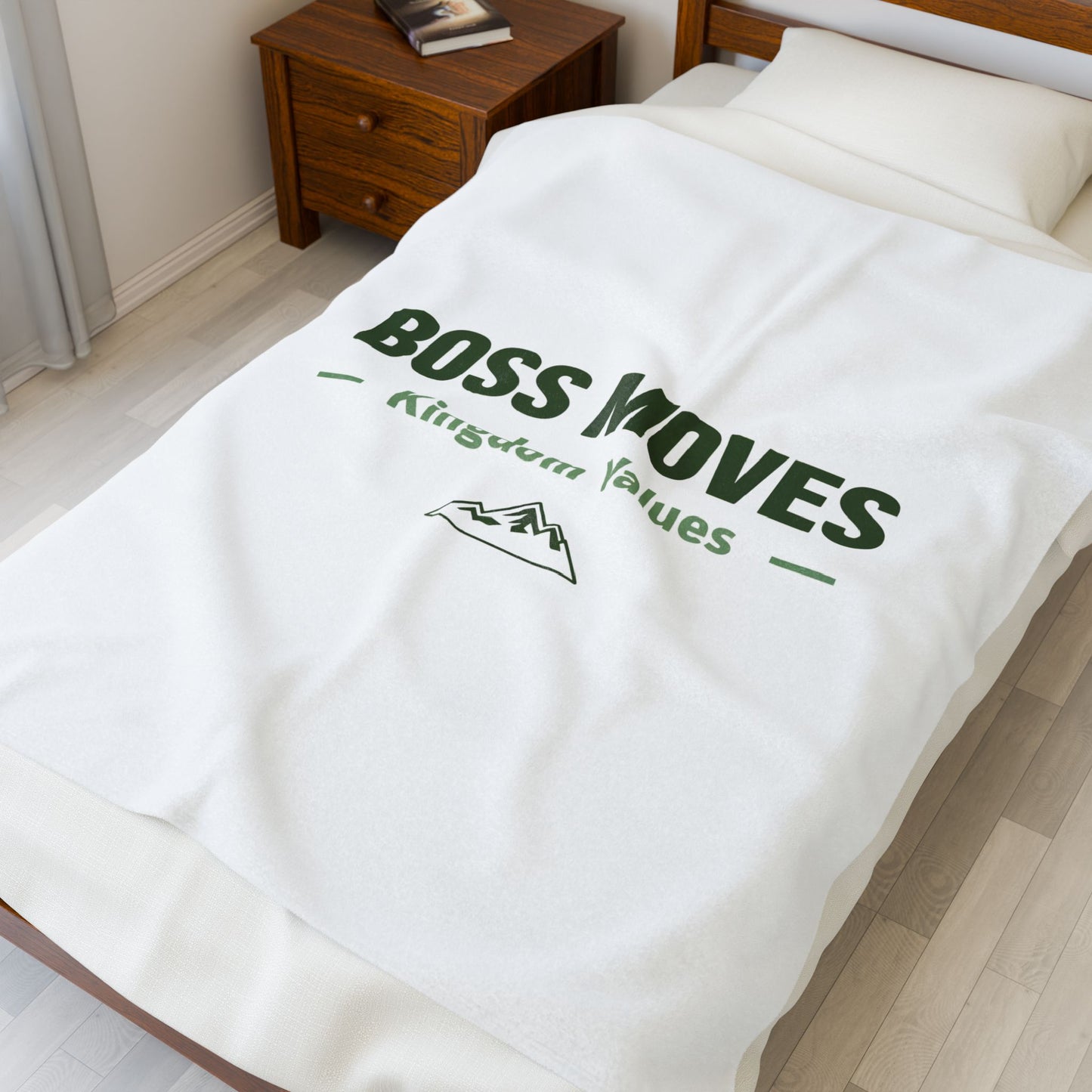 Boss Moves Velveteen Plush Blanket – Ultra-Soft, Warm & Durable for Home & Gifts
