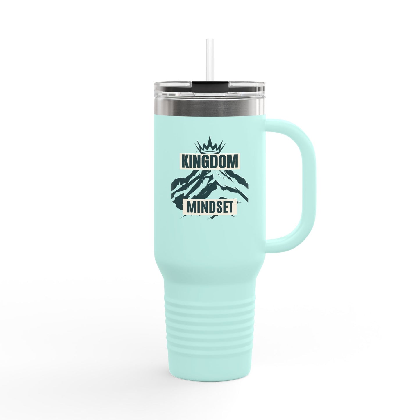 Kingdom Mindset Insulated Travel Mug – 40oz Stainless Steel, Leak-Proof & Double-Wall Insulated