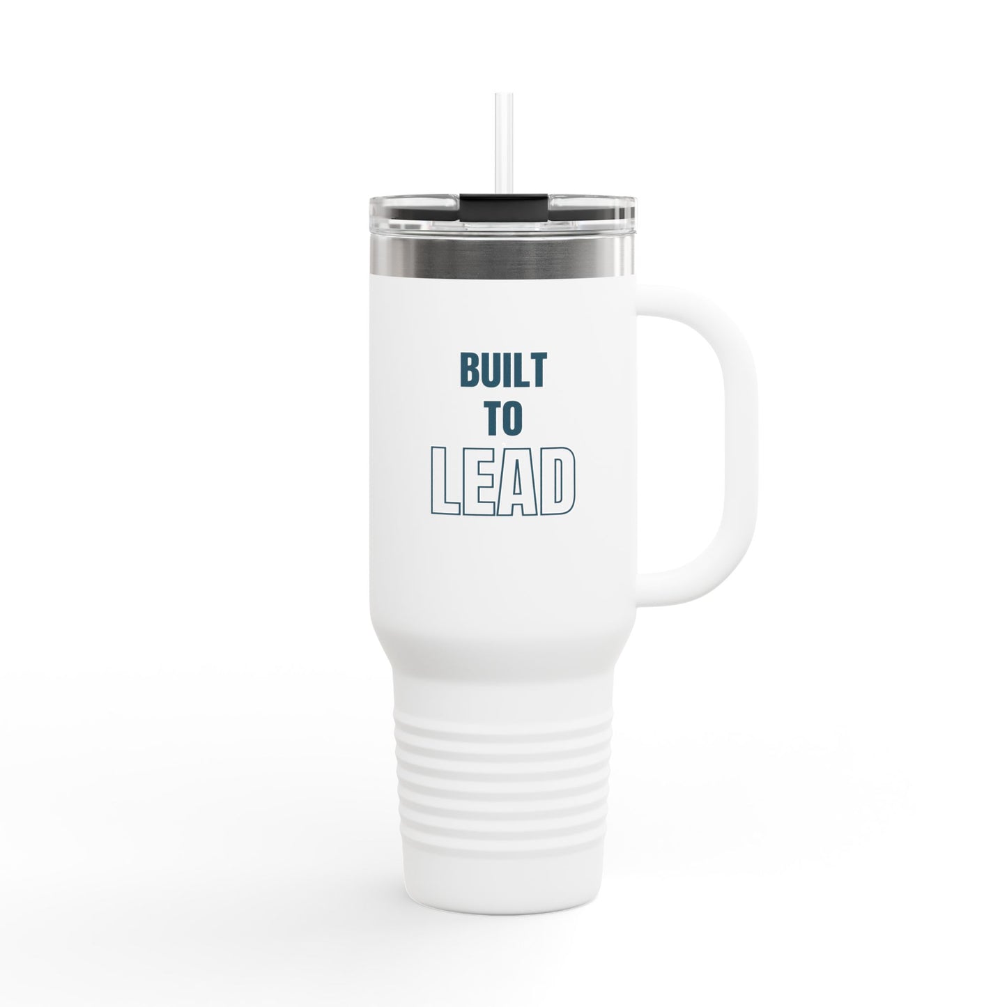 Built to Lead Insulated Travel Mug – 40oz Stainless Steel, Leak-Proof & Double-Wall Insulated