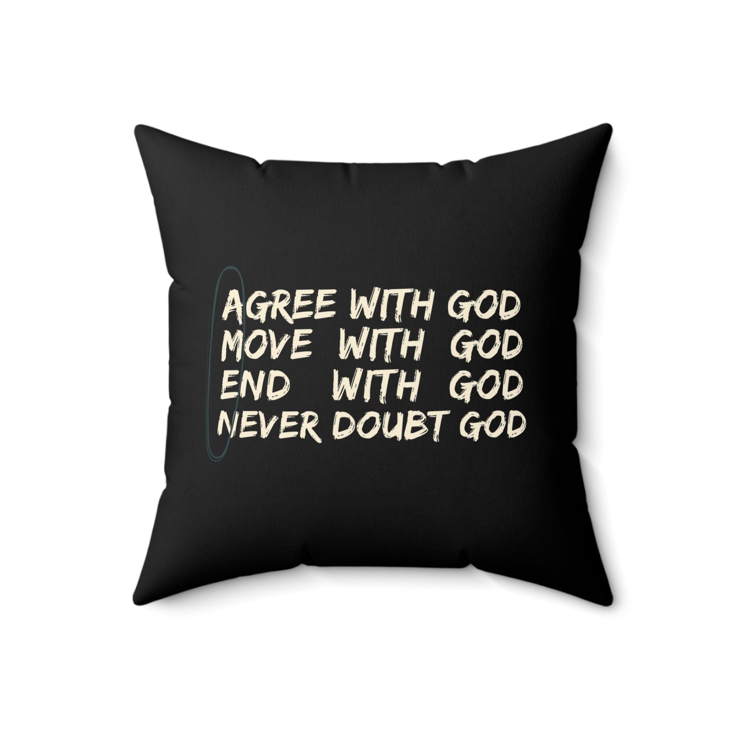 A.M.E.N. Soft & Durable Square Pillow – Plush Polyester Cushion for Home & Office Decor