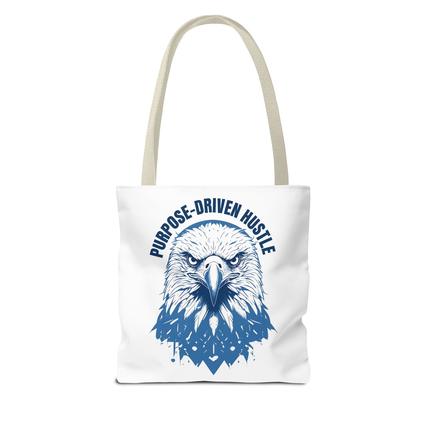 Purpose-Driven Hustle Eagle Tote Bag β Durable Canvas Bag with Bold Motivational Design
