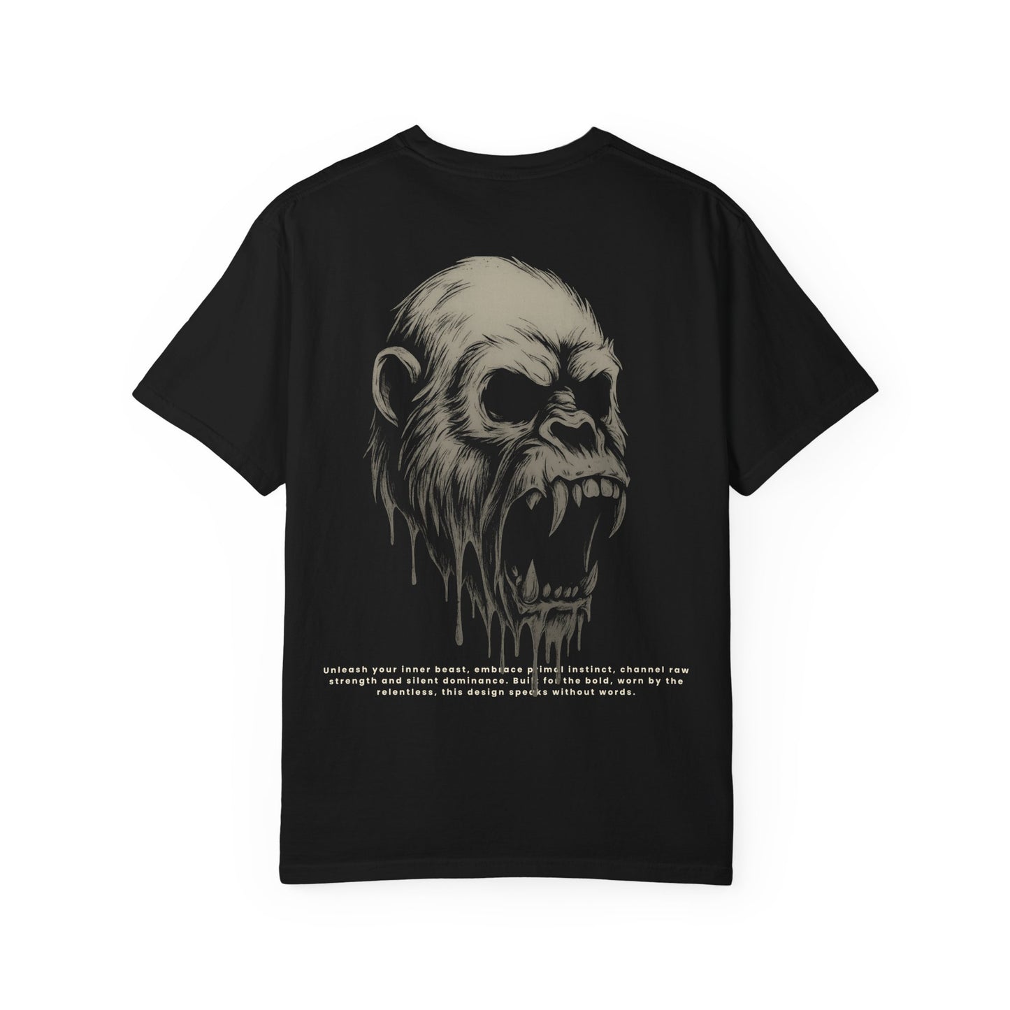 GVA Primal Instinct Unisex Garment-Dyed T-Shirt – Casual Everyday Fit, Streetwear Vibes, Soft Cotton