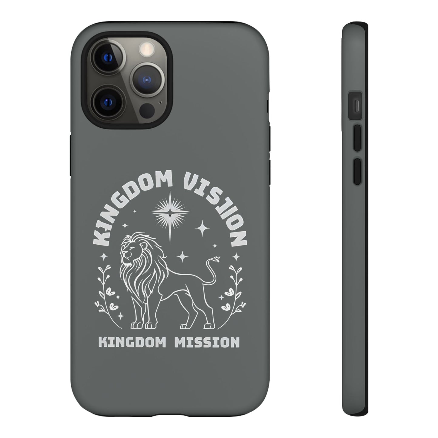 Kingdom Vision Phone Case - Inspirational Lion Design for iPhone 12 to iPhone 16