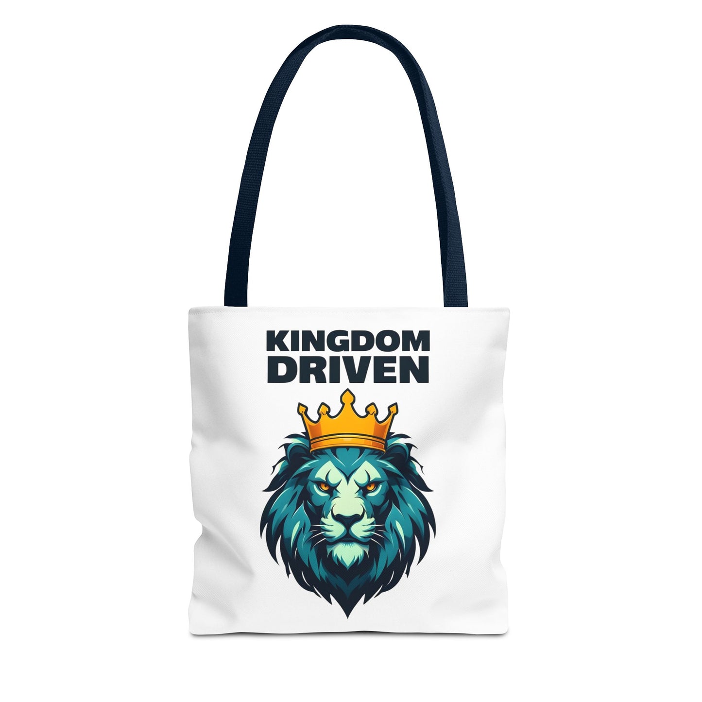 Kingdom Driven Lion Tote Bag β Durable Canvas Bag with Inspirational Design for Everyday Use