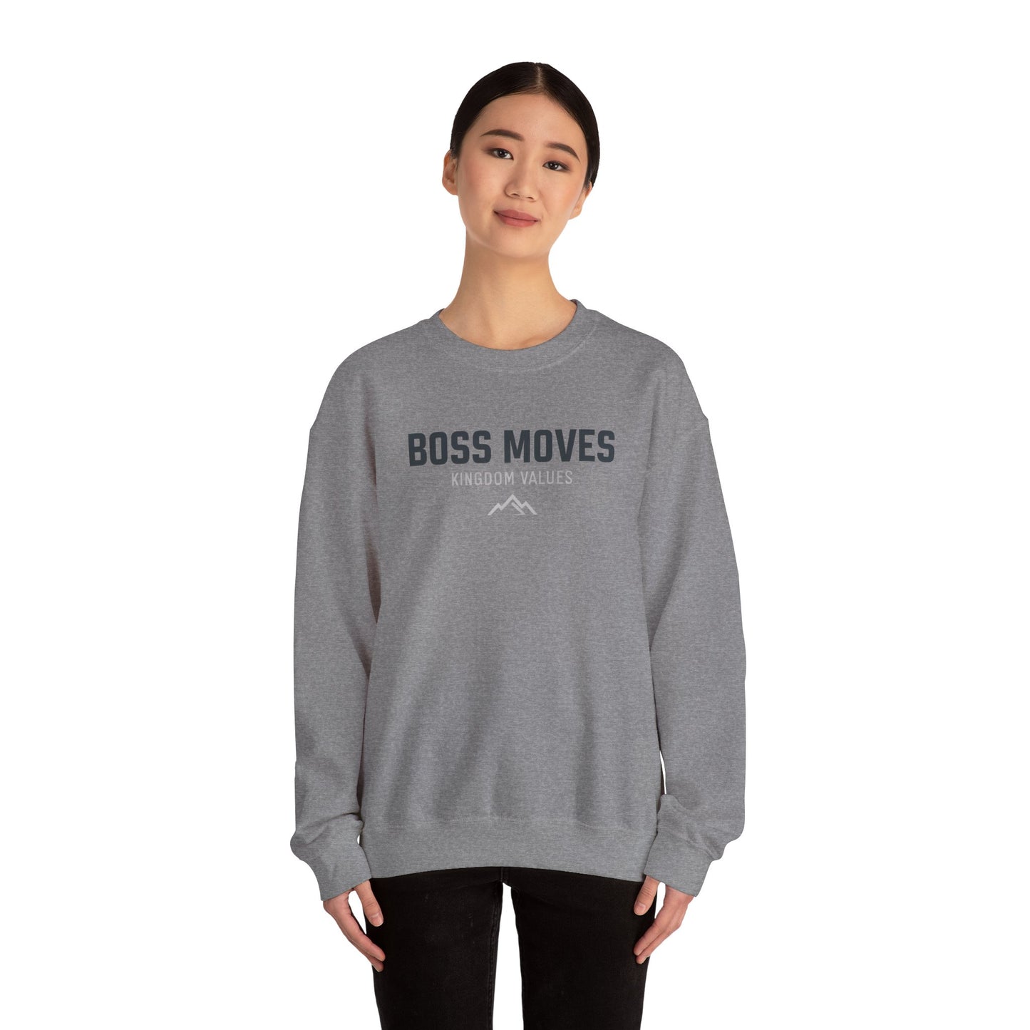 Boss Moves Crewneck Sweatshirt – Soft & Cozy Unisex Pullover for Casual & Streetwear Style