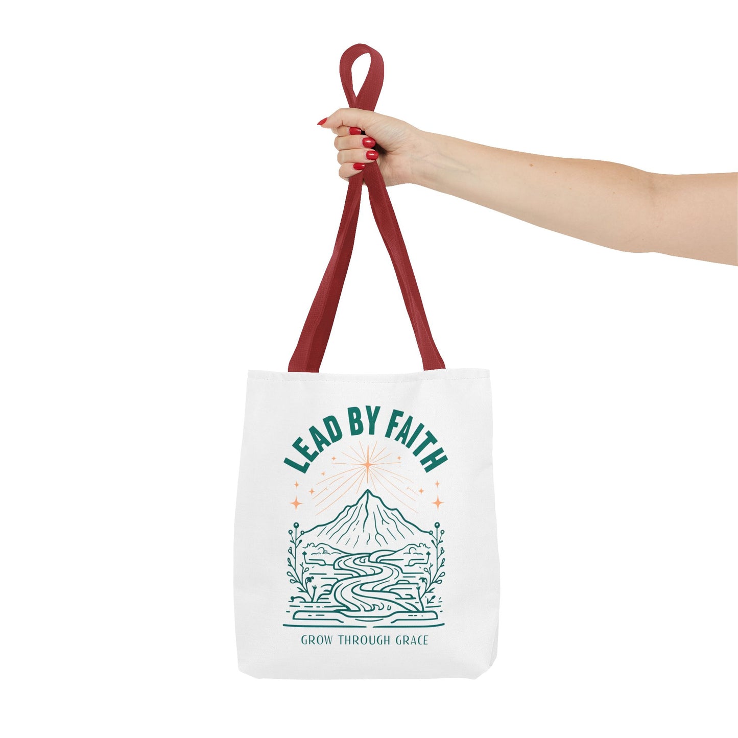 Lead by Faith Tote Bag β Durable Canvas Bag for Everyday Use