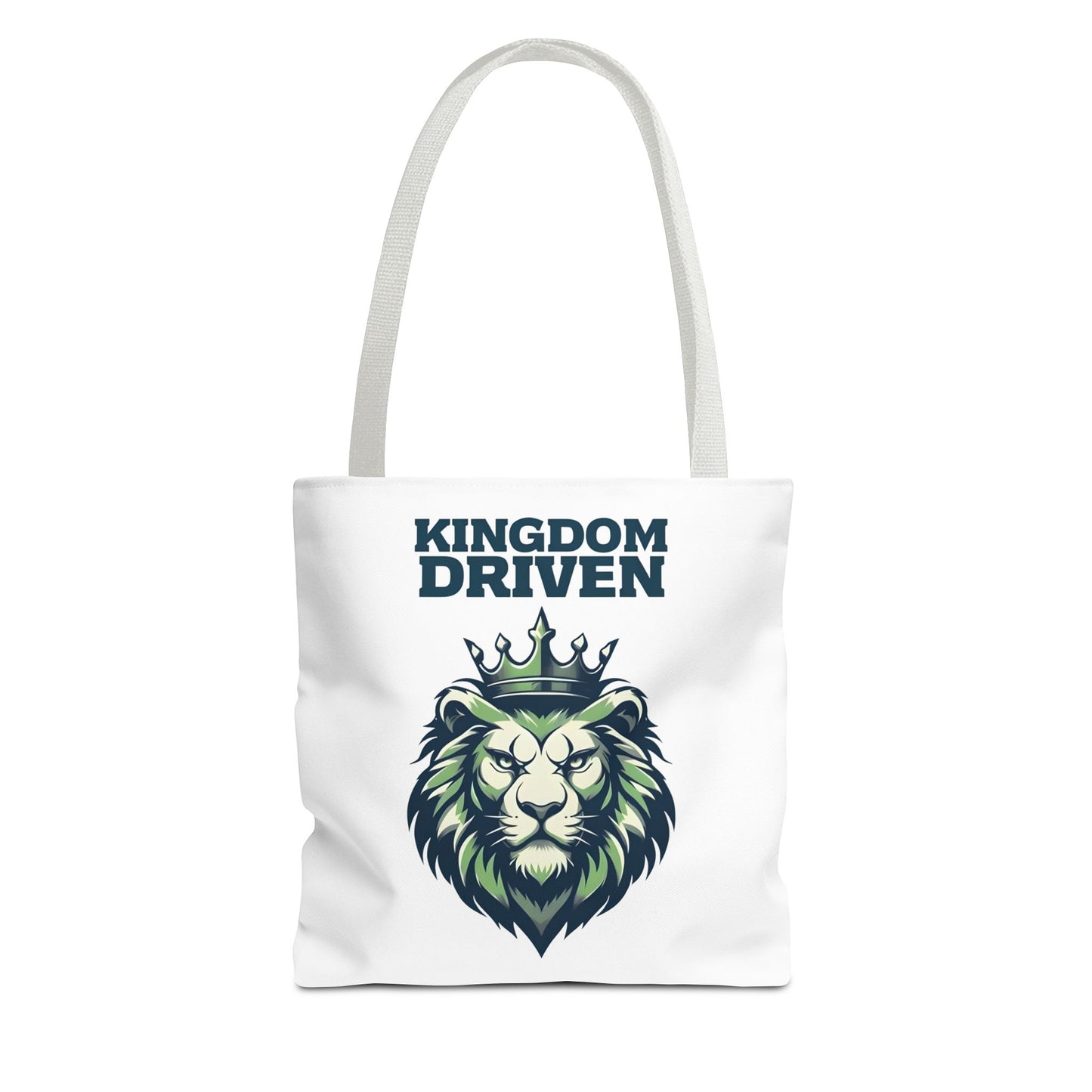 Kingdom Driven Lion Tote Bag β Durable Canvas Bag with Inspirational Design for Everyday Use
