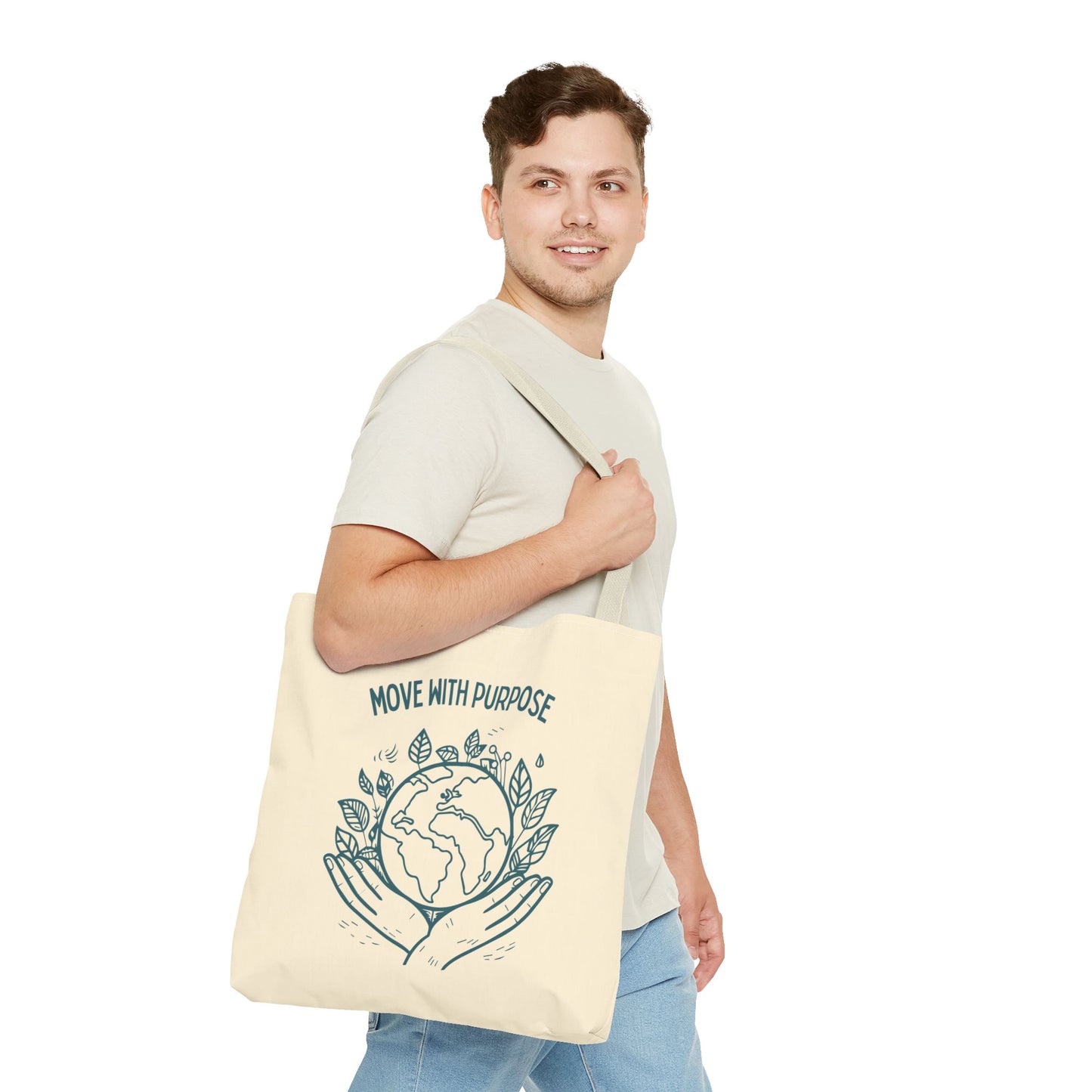 Move with Purpose Durable Everyday Tote Bag – Spacious, Lightweight & Versatile Carryall