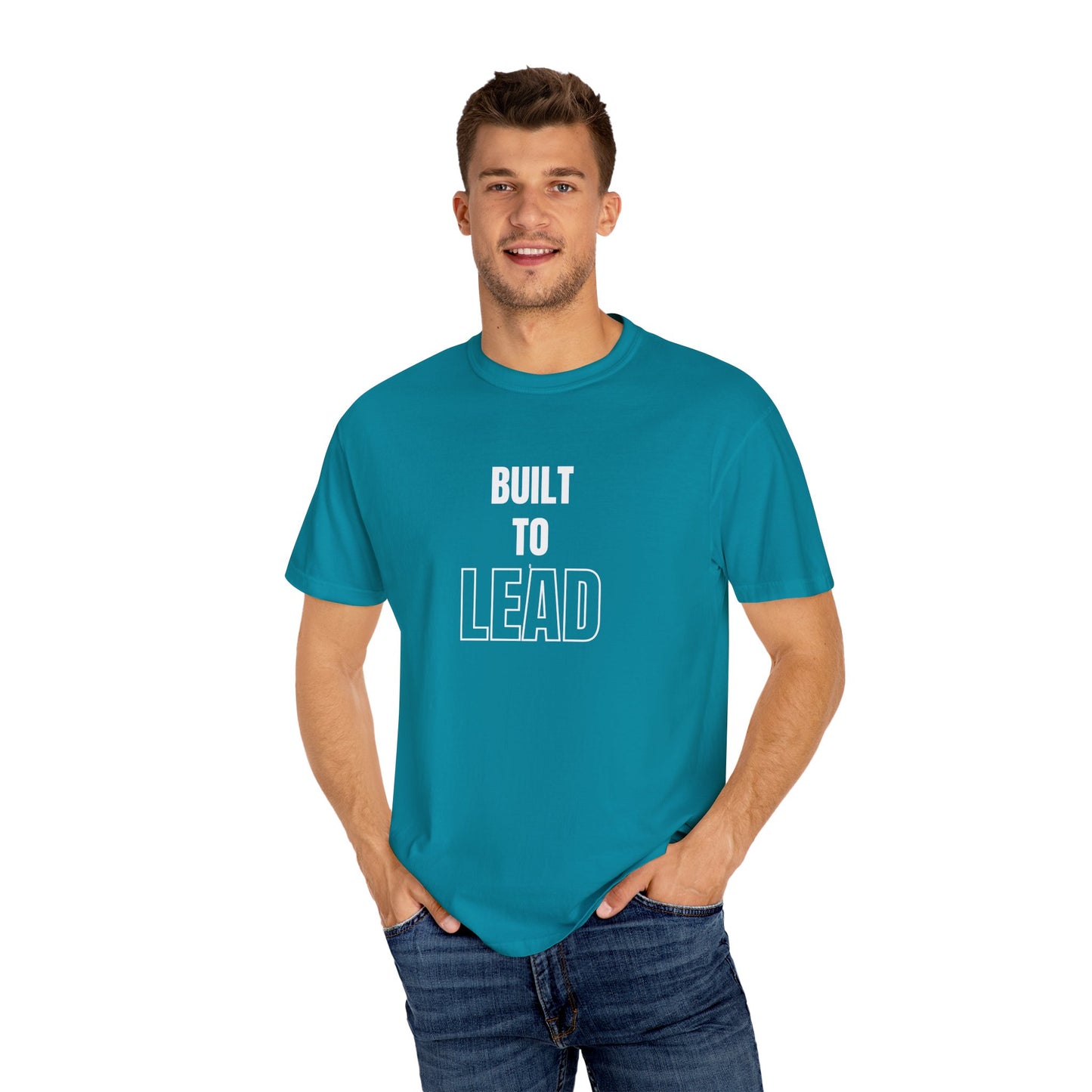 Built to Lead Unisex Garment-Dyed T-Shirt – Soft, Durable & Comfortable Everyday Wear