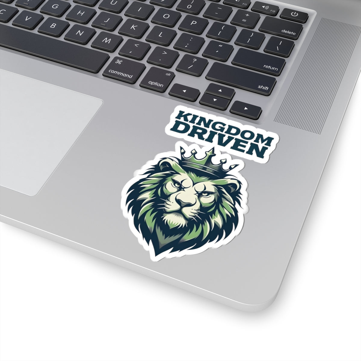 Kingdom Driven Design Sticker – Durable Kiss-Cut, Glossy Finish, Scratch-Resistant