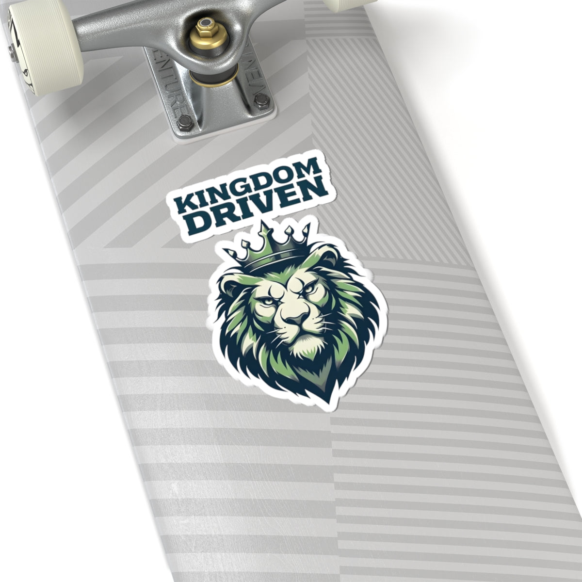 Kingdom Driven Design Sticker – Durable Kiss-Cut, Glossy Finish, Scratch-Resistant