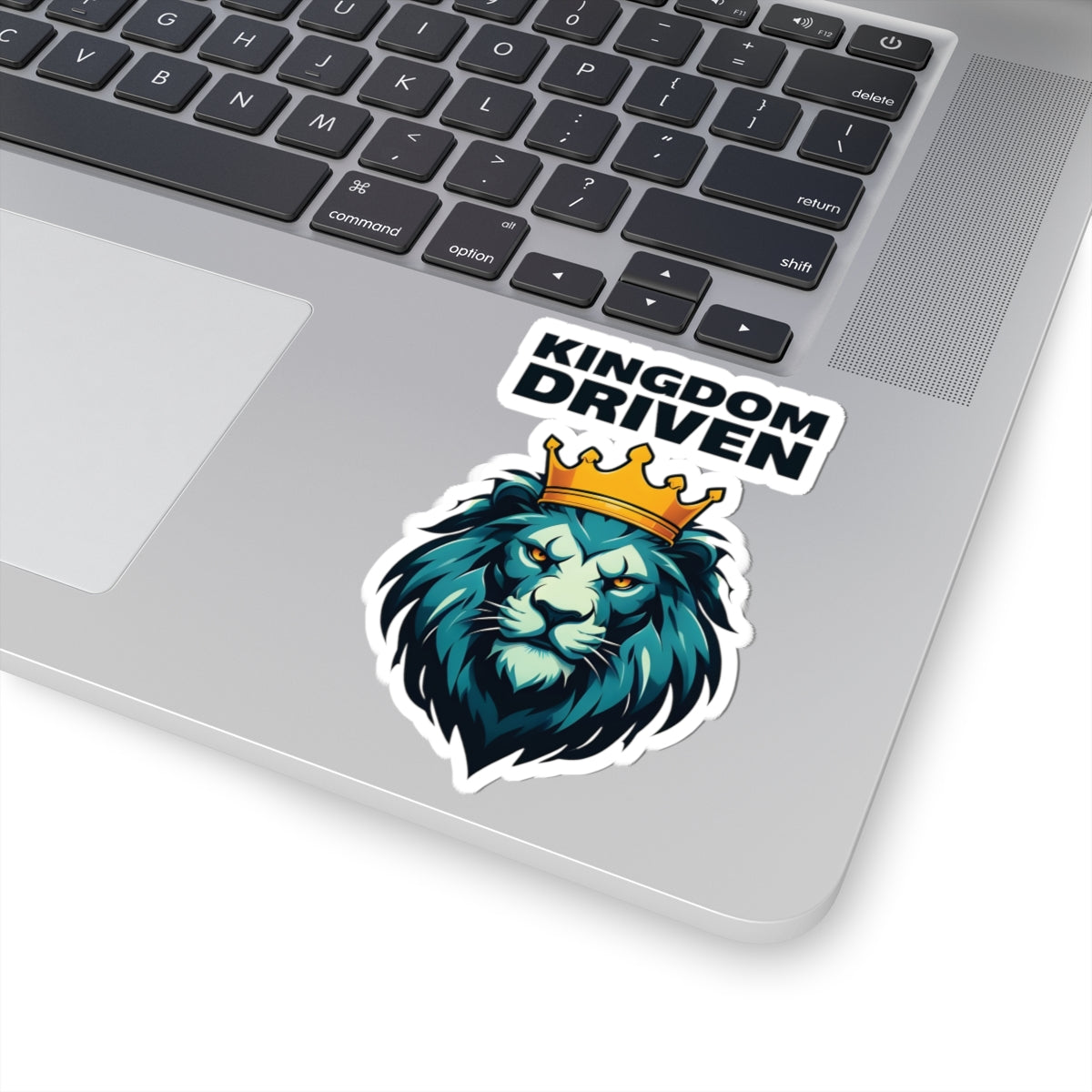 Kingdom Driven Design Sticker – Durable Kiss-Cut, Glossy Finish, Scratch-Resistant