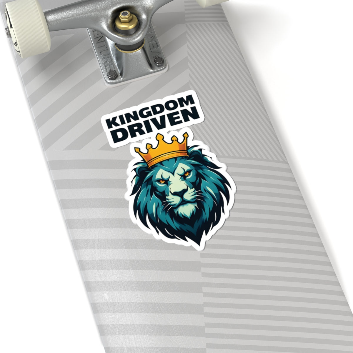 Kingdom Driven Design Sticker – Durable Kiss-Cut, Glossy Finish, Scratch-Resistant