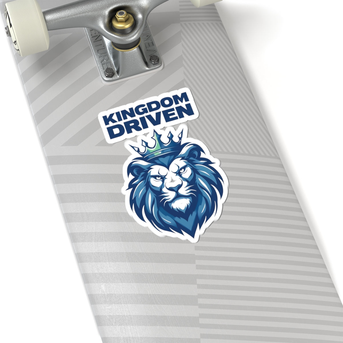 Kingdom Driven Design Sticker – Durable Kiss-Cut, Glossy Finish, Scratch-Resistant