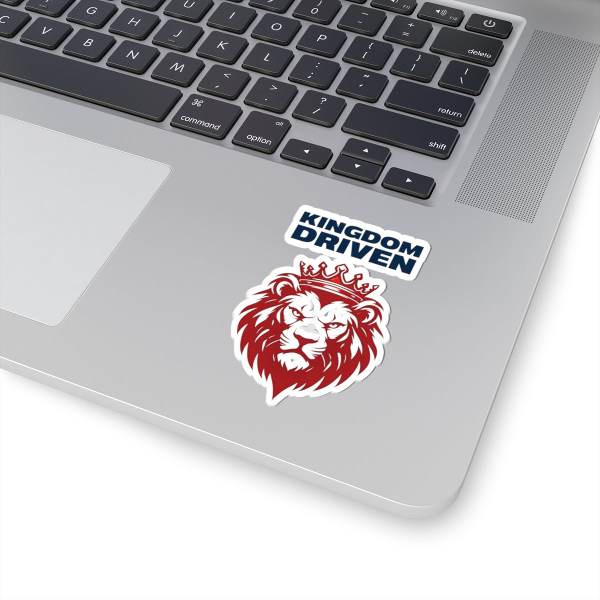 Kingdom Driven Design Sticker – Durable Kiss-Cut, Glossy Finish, Scratch-Resistant