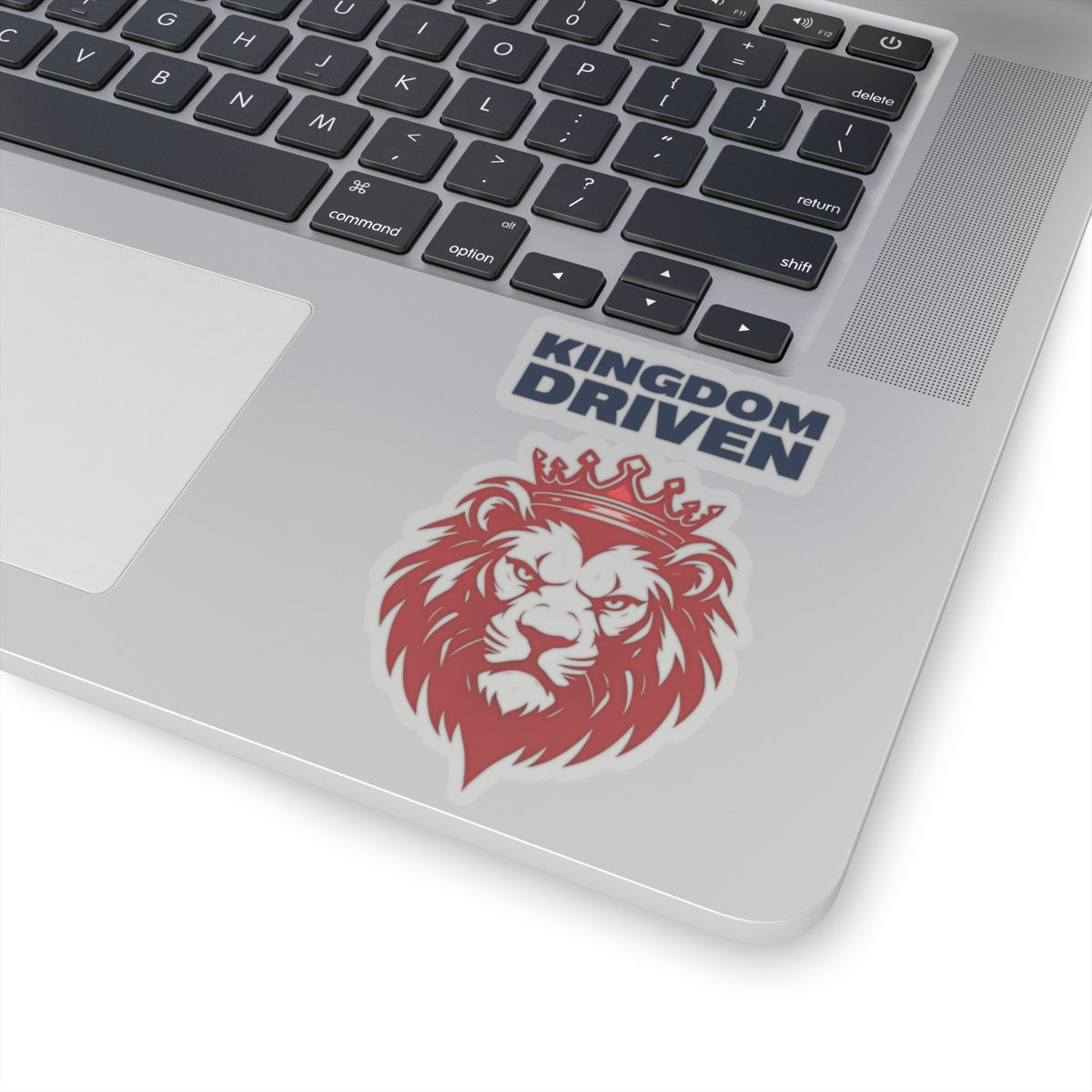 Kingdom Driven Design Sticker – Durable Kiss-Cut, Glossy Finish, Scratch-Resistant