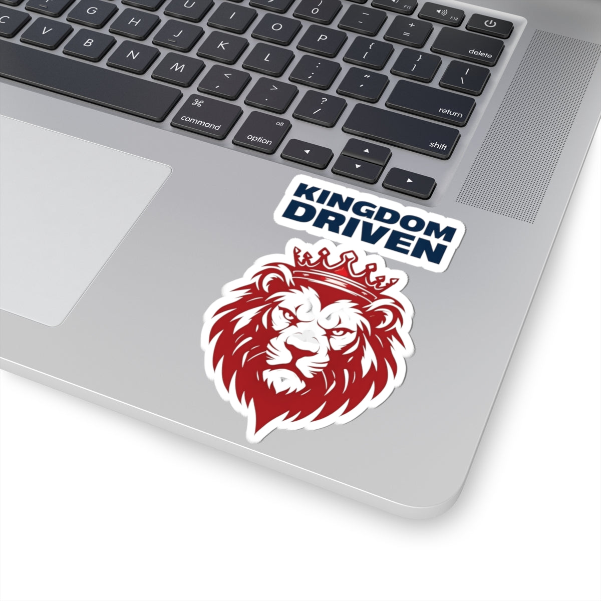 Kingdom Driven Design Sticker – Durable Kiss-Cut, Glossy Finish, Scratch-Resistant