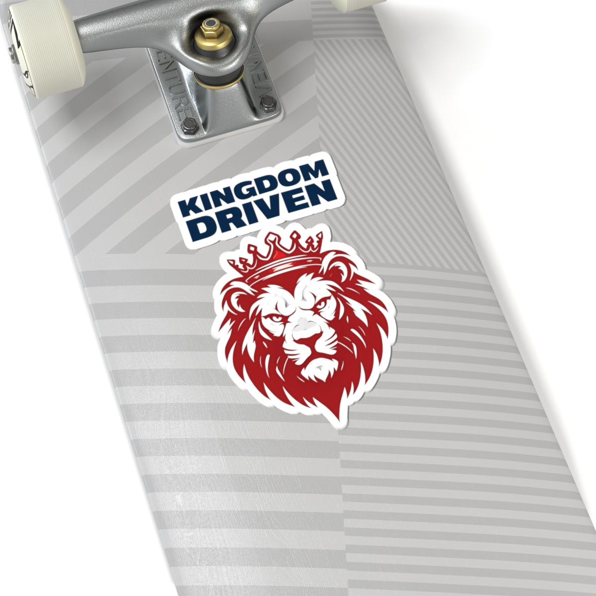 Kingdom Driven Design Sticker – Durable Kiss-Cut, Glossy Finish, Scratch-Resistant