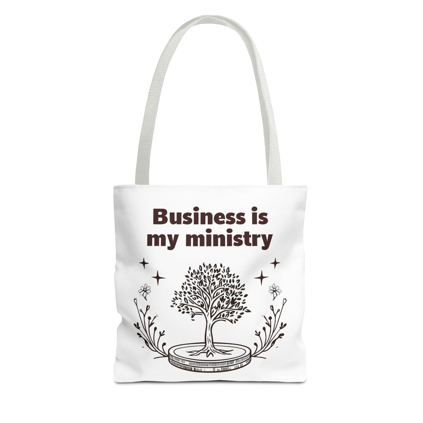 Business is My Ministry Tote Bag β Durable Canvas Bag with Faithful Entrepreneurship Design for Everyday Use
