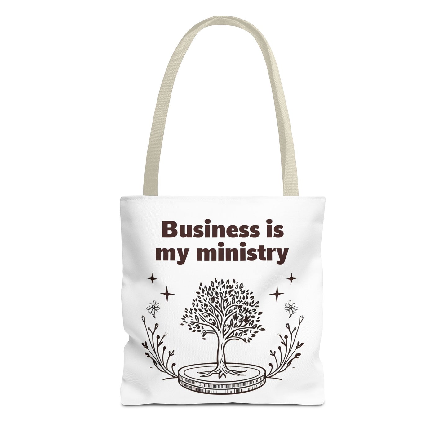 Business is My Ministry Tote Bag β Durable Canvas Bag with Faithful Entrepreneurship Design for Everyday Use
