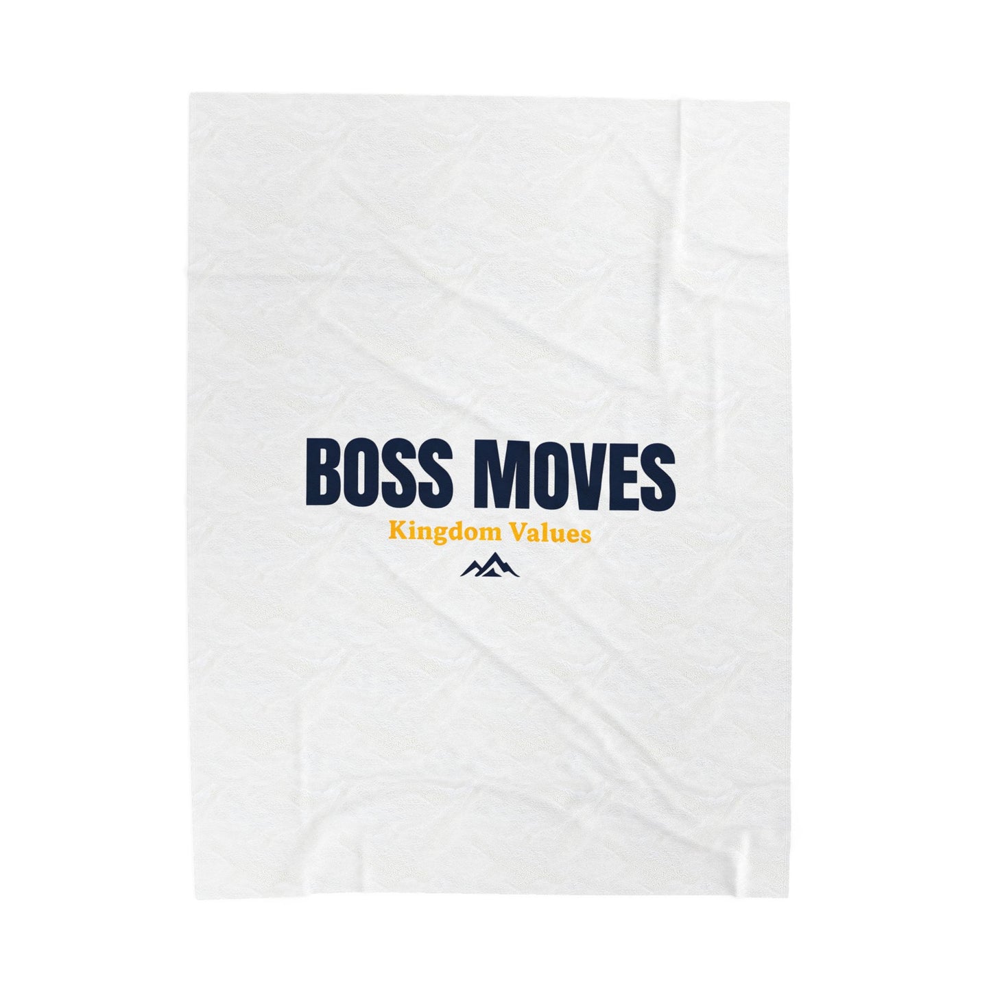 Boss Moves Velveteen Plush Blanket – Ultra-Soft, Warm & Durable for Home & Gifts