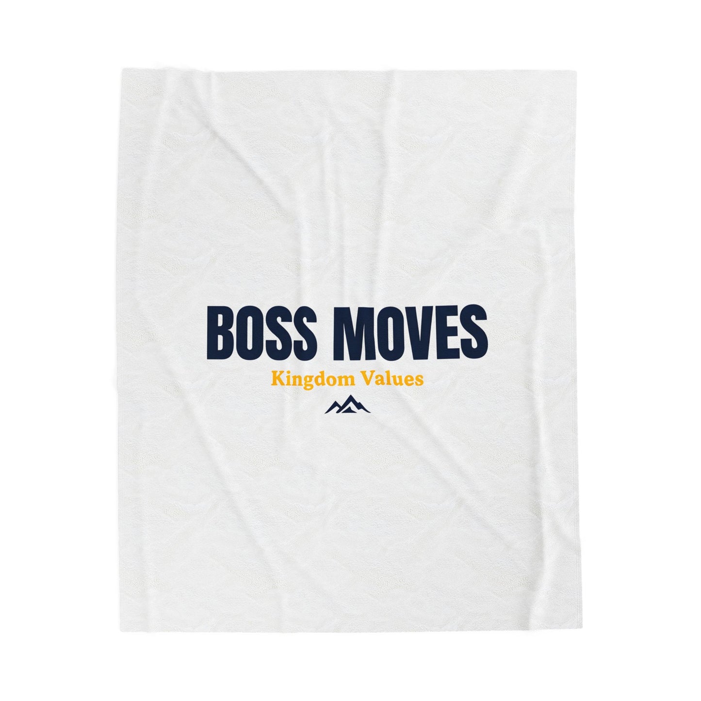 Boss Moves Velveteen Plush Blanket – Ultra-Soft, Warm & Durable for Home & Gifts