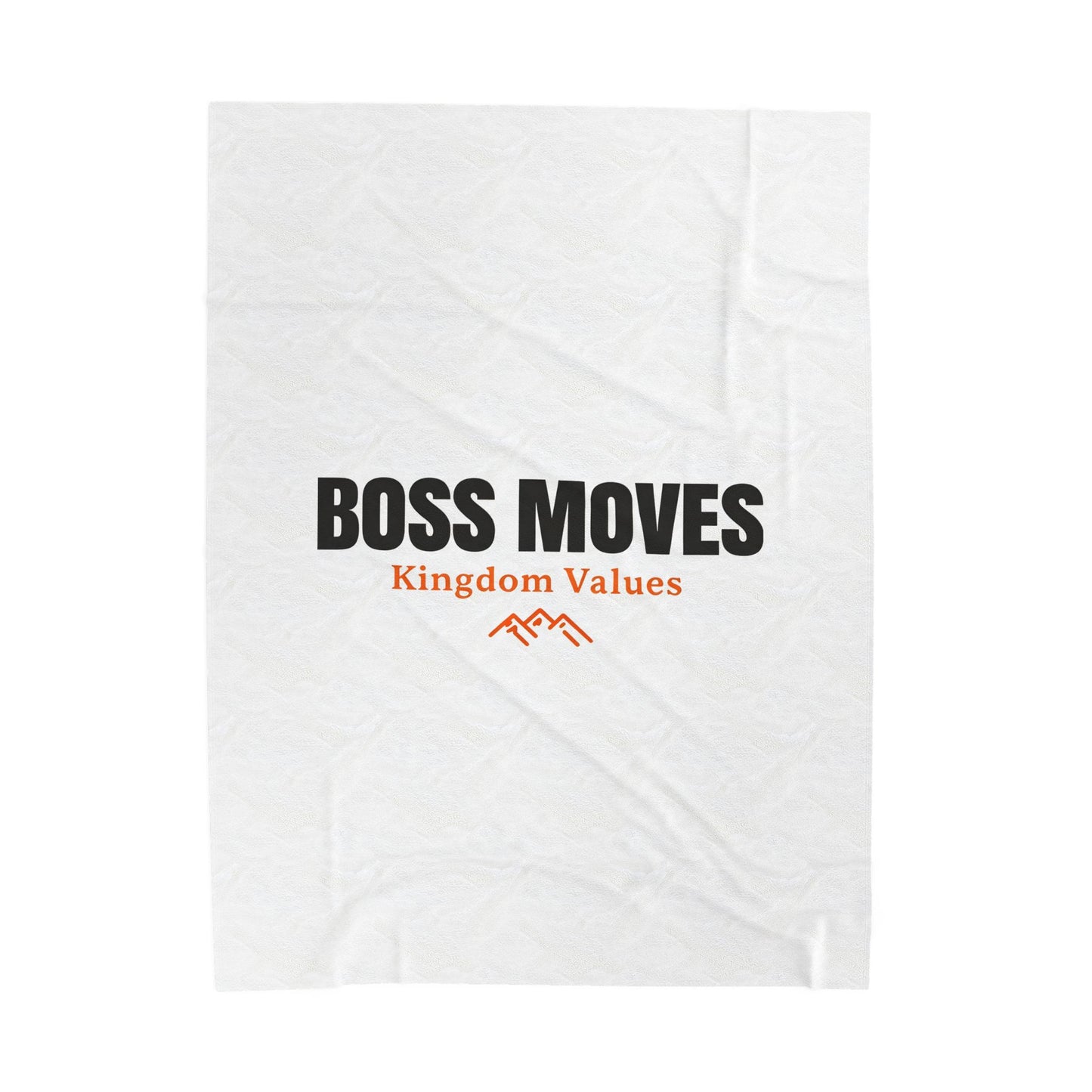 Boss Moves Velveteen Plush Blanket – Ultra-Soft, Warm & Durable for Home & Gifts