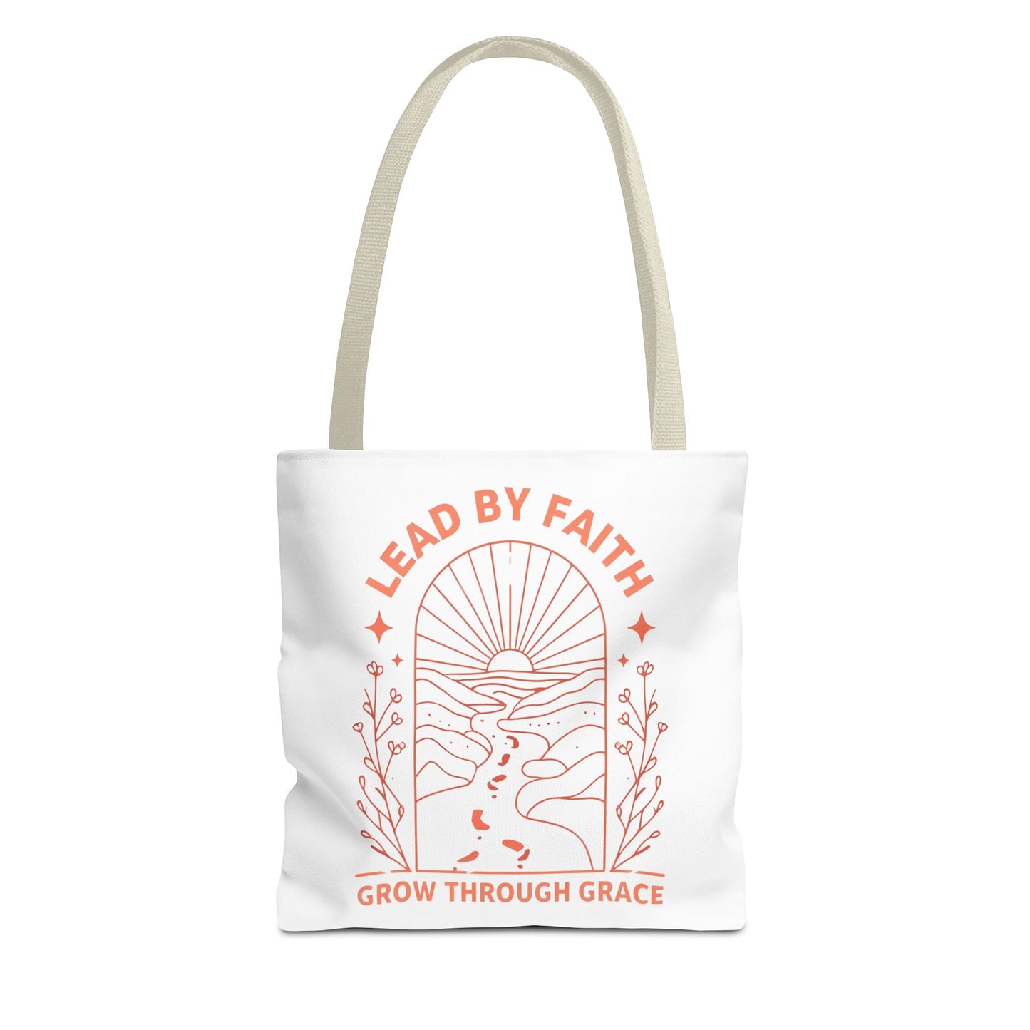 Lead by Faith Tote Bag β Durable Canvas Bag for Everyday Use