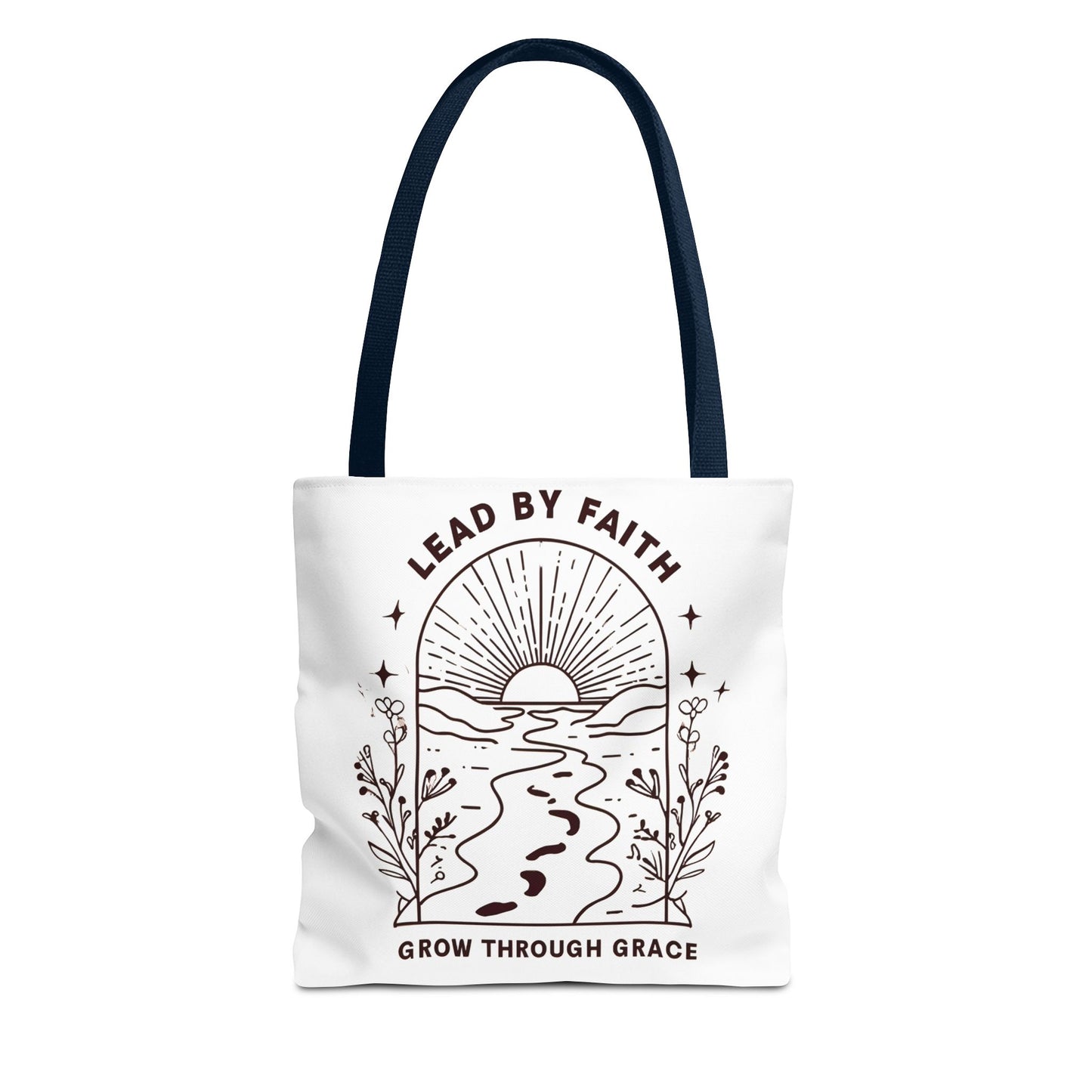 Lead by Faith Tote Bag β Durable Canvas Bag for Everyday Use