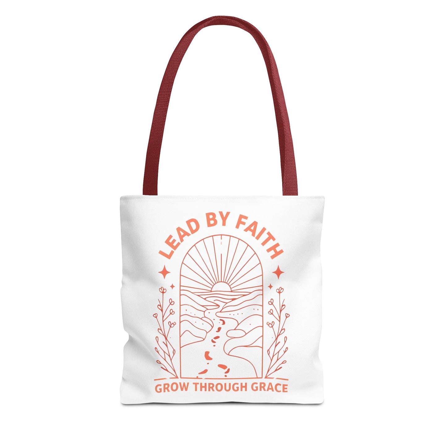Lead by Faith Tote Bag β Durable Canvas Bag for Everyday Use