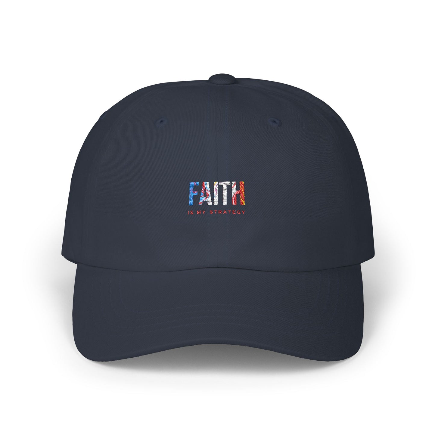 Faith Is My Strategy Dad Cap β Classic Adjustable Baseball Hat for Casual & Streetwear Style