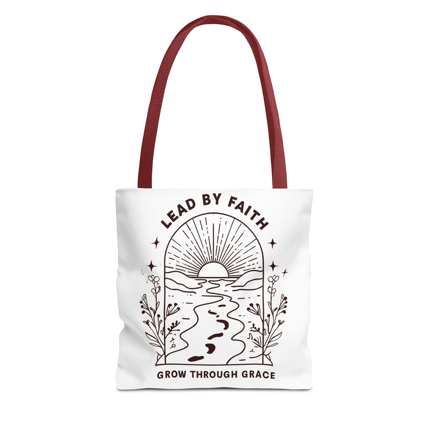 Lead by Faith Tote Bag β Durable Canvas Bag for Everyday Use