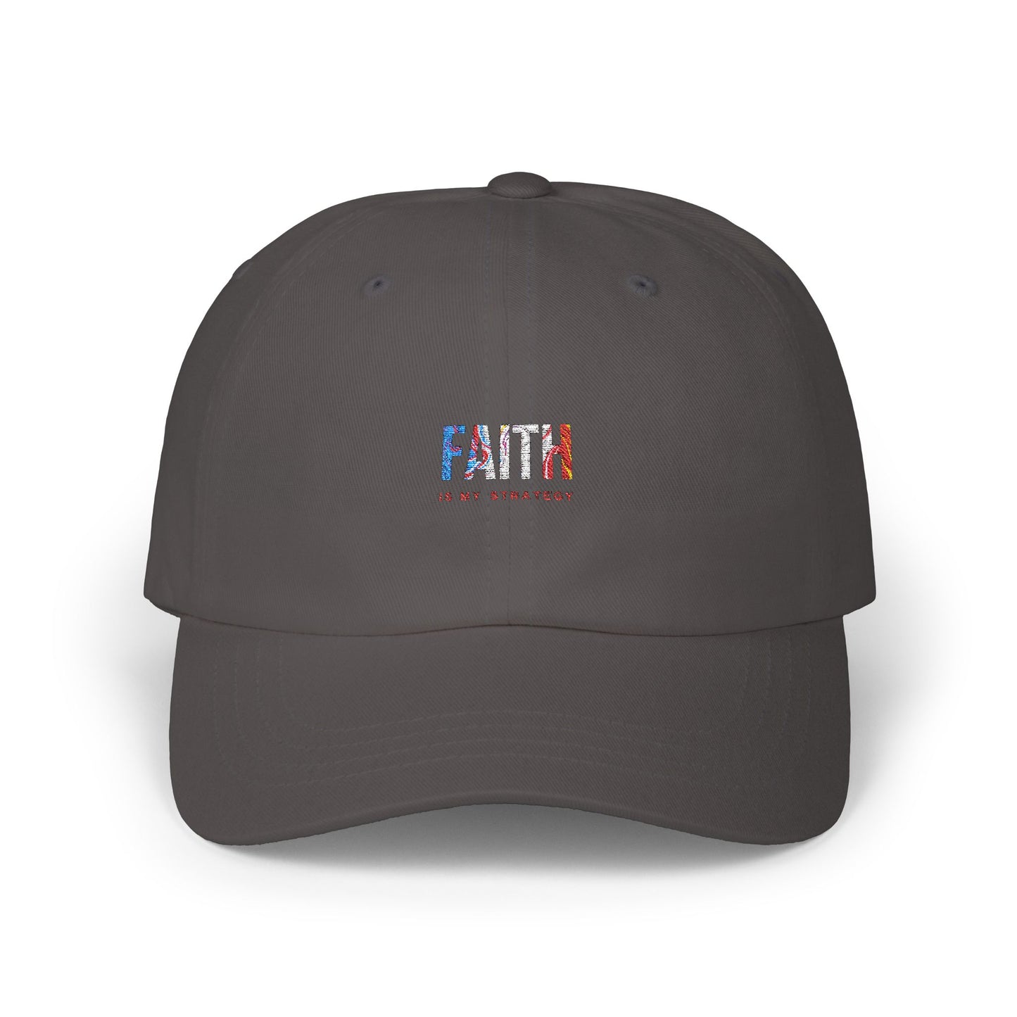Faith Is My Strategy Dad Cap β Classic Adjustable Baseball Hat for Casual & Streetwear Style
