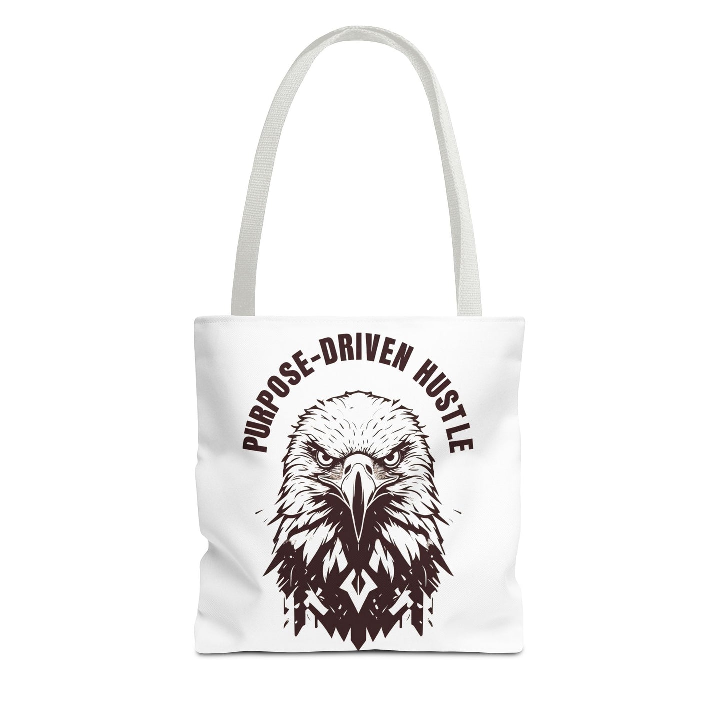 Purpose-Driven Hustle Eagle Tote Bag β Durable Canvas Bag with Bold Motivational Design