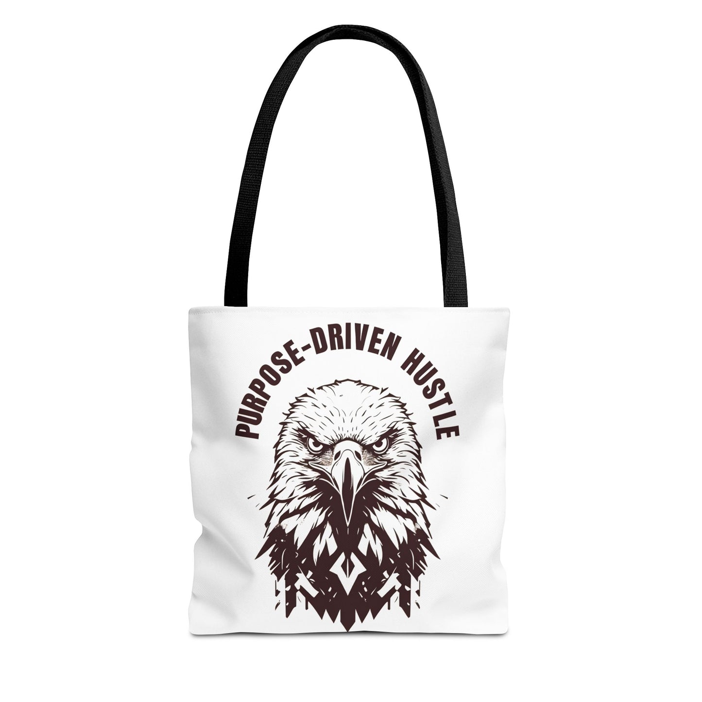 Purpose-Driven Hustle Eagle Tote Bag β Durable Canvas Bag with Bold Motivational Design
