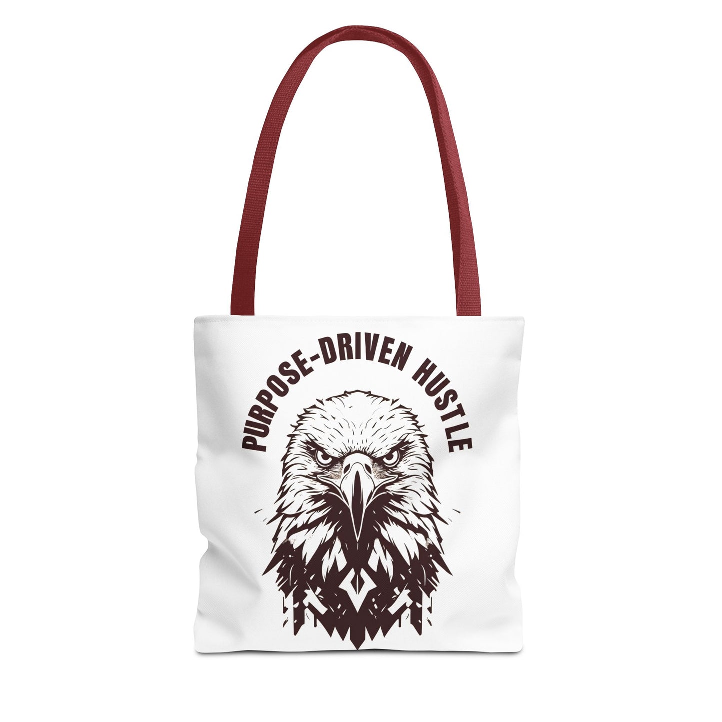 Purpose-Driven Hustle Eagle Tote Bag β Durable Canvas Bag with Bold Motivational Design