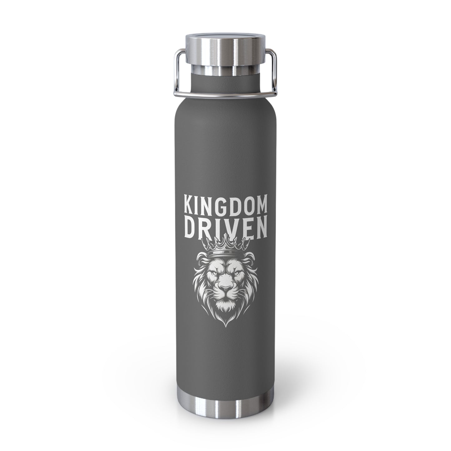 Kingdom Driven Insulated Water Bottle – 22oz Copper Vacuum, Keeps Drinks Hot or Cold