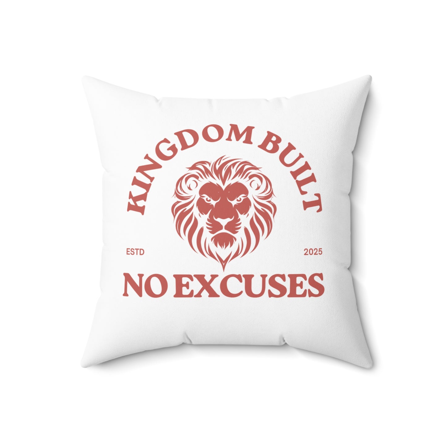 Kingdom Built Soft & Durable Square Pillow – Plush Polyester Cushion for Home & Office Decor