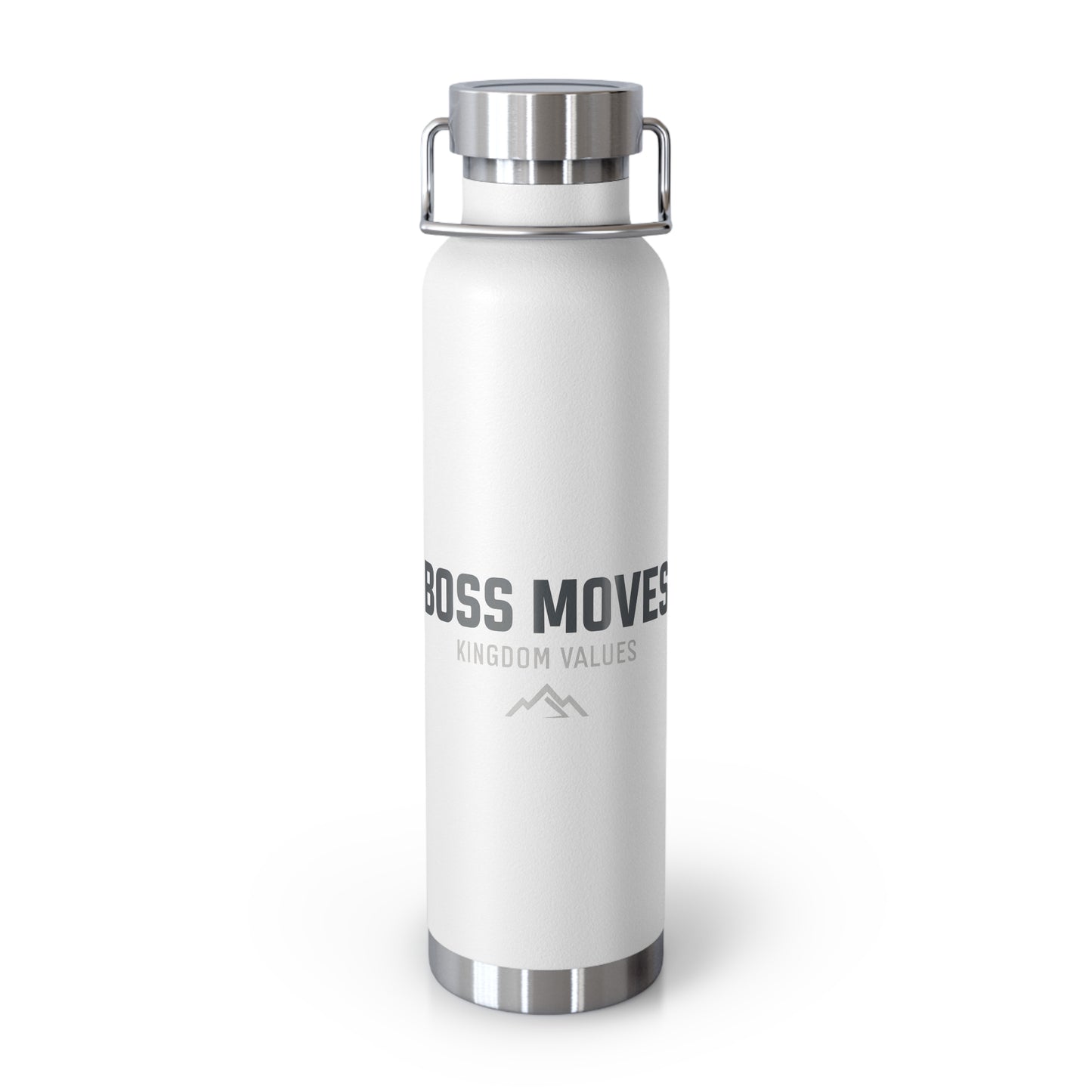 Boss Moves Insulated Water Bottle – Copper Vacuum 22oz Stainless Steel Bottle for Hot & Cold Drinks