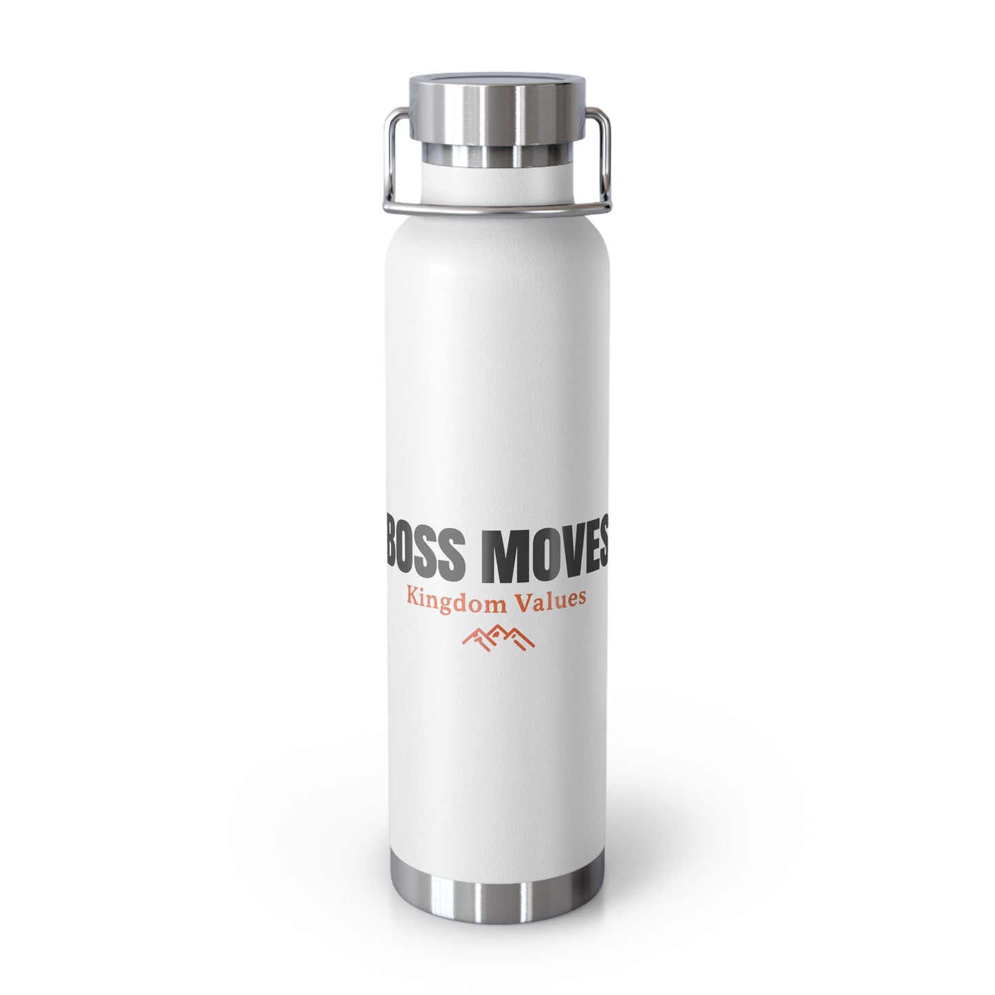 Boss Moves Insulated Water Bottle – Copper Vacuum 22oz Stainless Steel Bottle for Hot & Cold Drinks