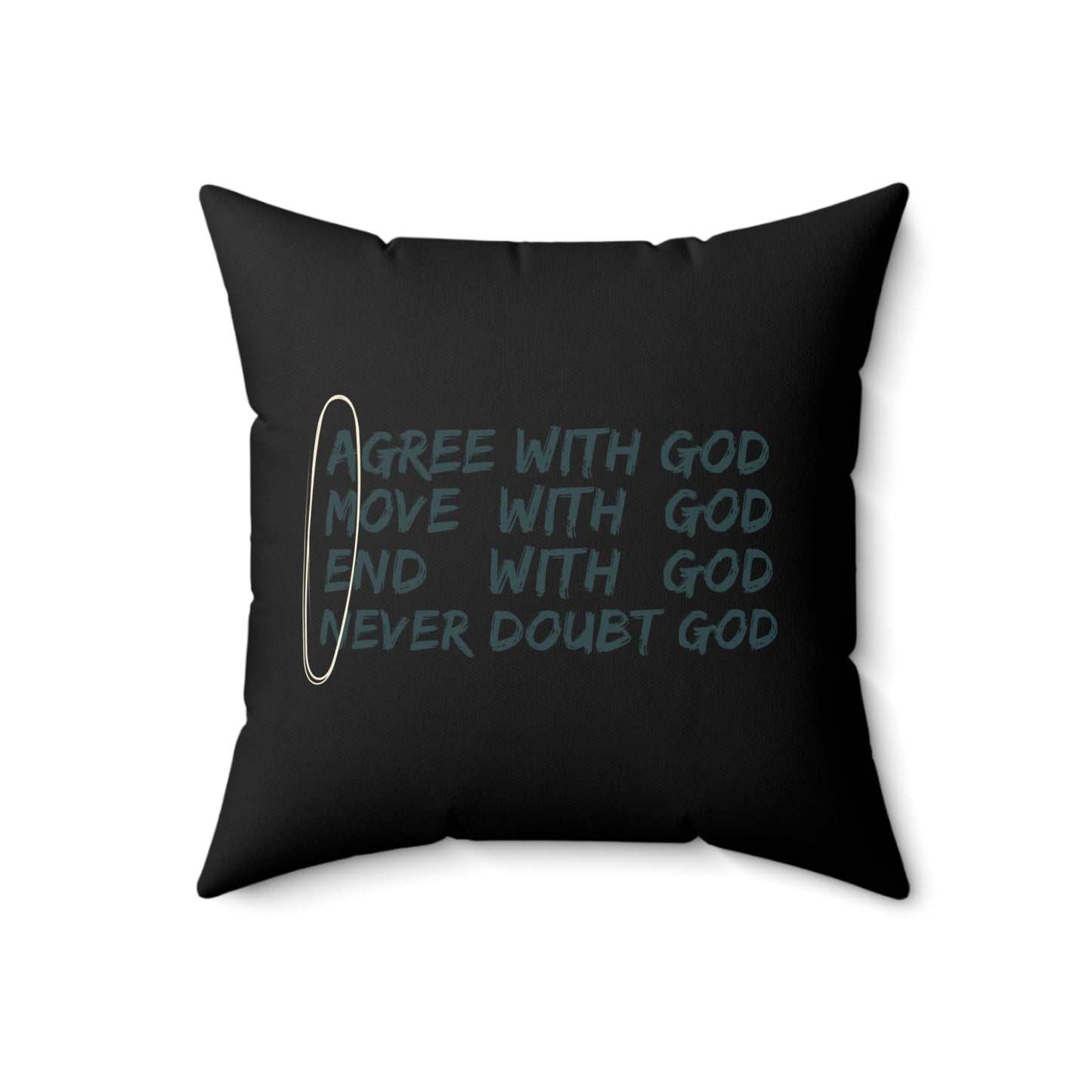 A.M.E.N. Soft & Durable Square Pillow – Plush Polyester Cushion for Home & Office Decor