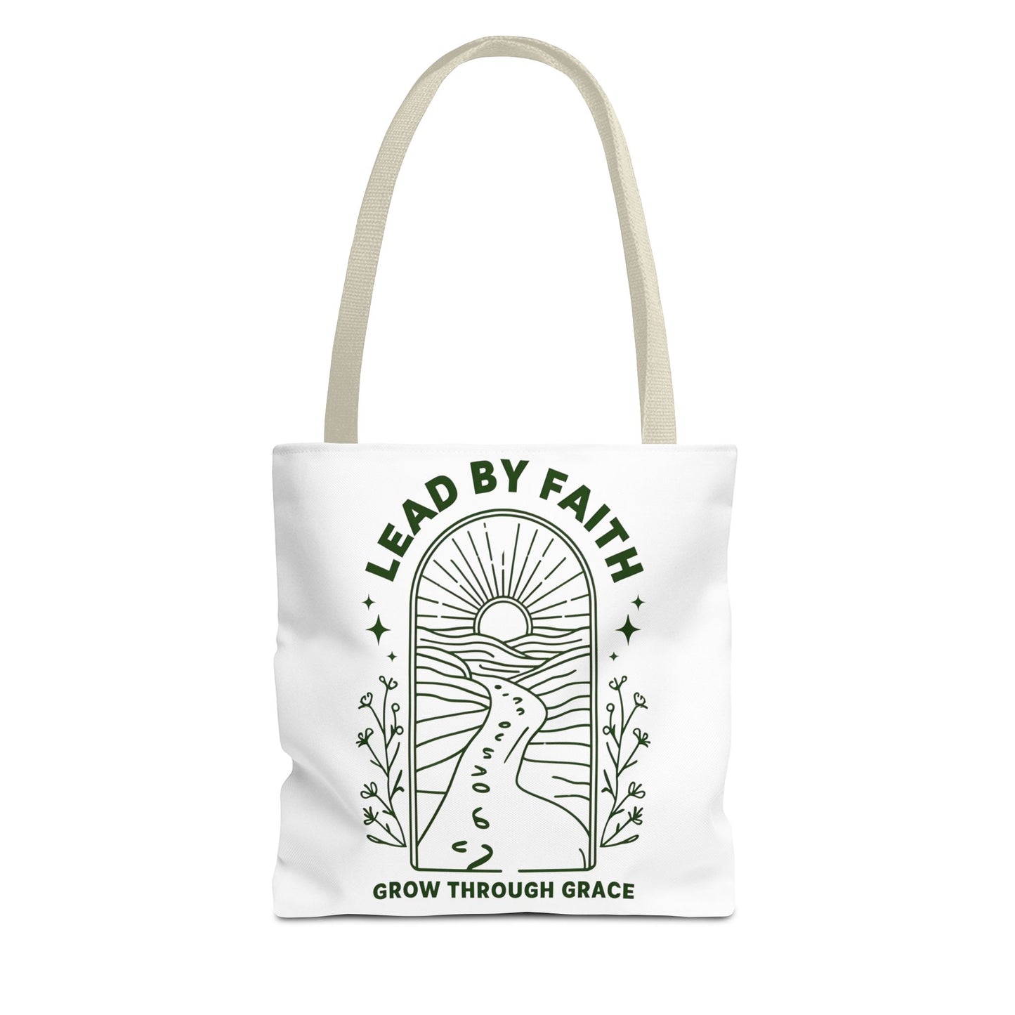 Lead by Faith Tote Bag β Durable Canvas Bag for Everyday Use