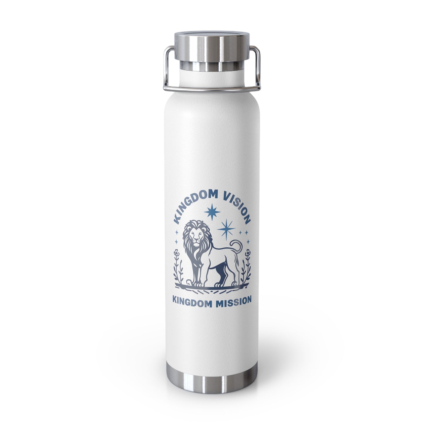 Kingdom Vision Insulated Water Bottle – 22oz Copper Vacuum, Keeps Drinks Hot or Cold