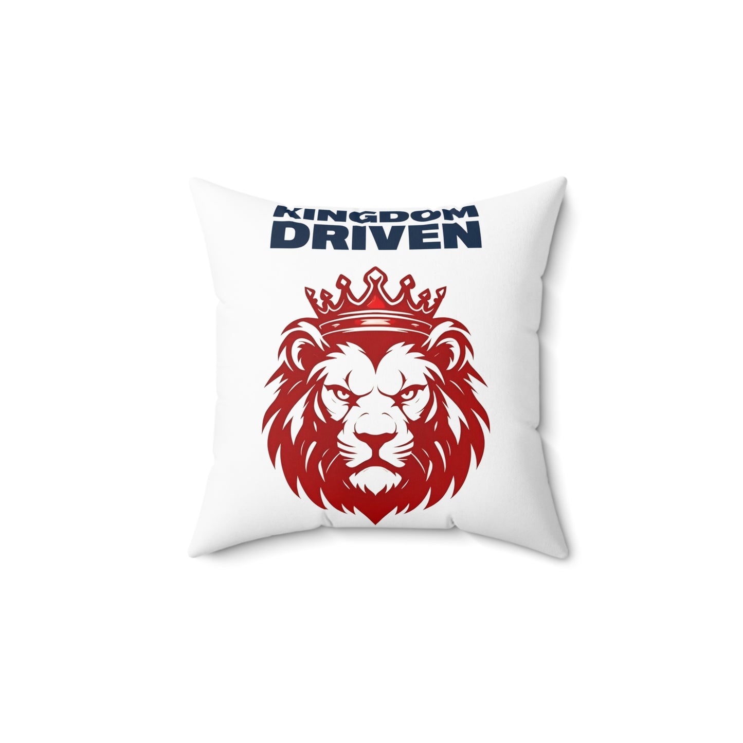 Kingdom Driven Soft & Durable Square Pillow – Plush Polyester Cushion for Home & Office Decor