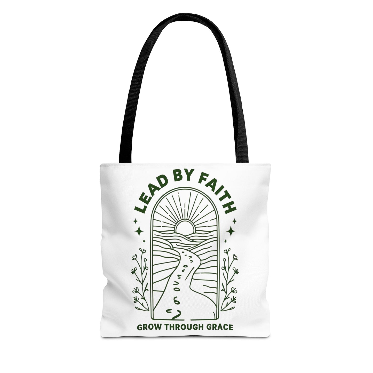 Lead by Faith Tote Bag β Durable Canvas Bag for Everyday Use
