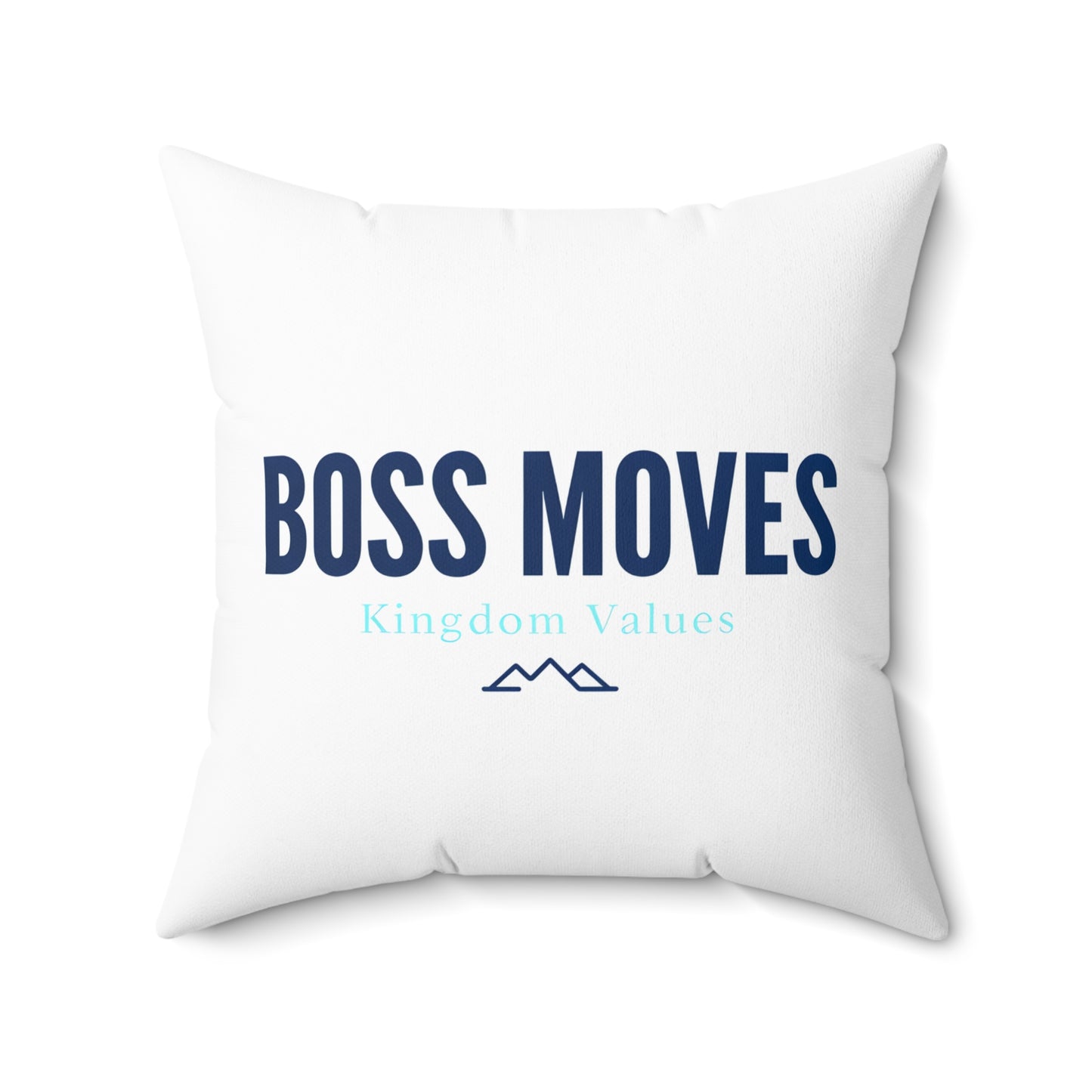 Boss Moves Soft & Durable Square Pillow – Plush Polyester Cushion for Home & Office Decor