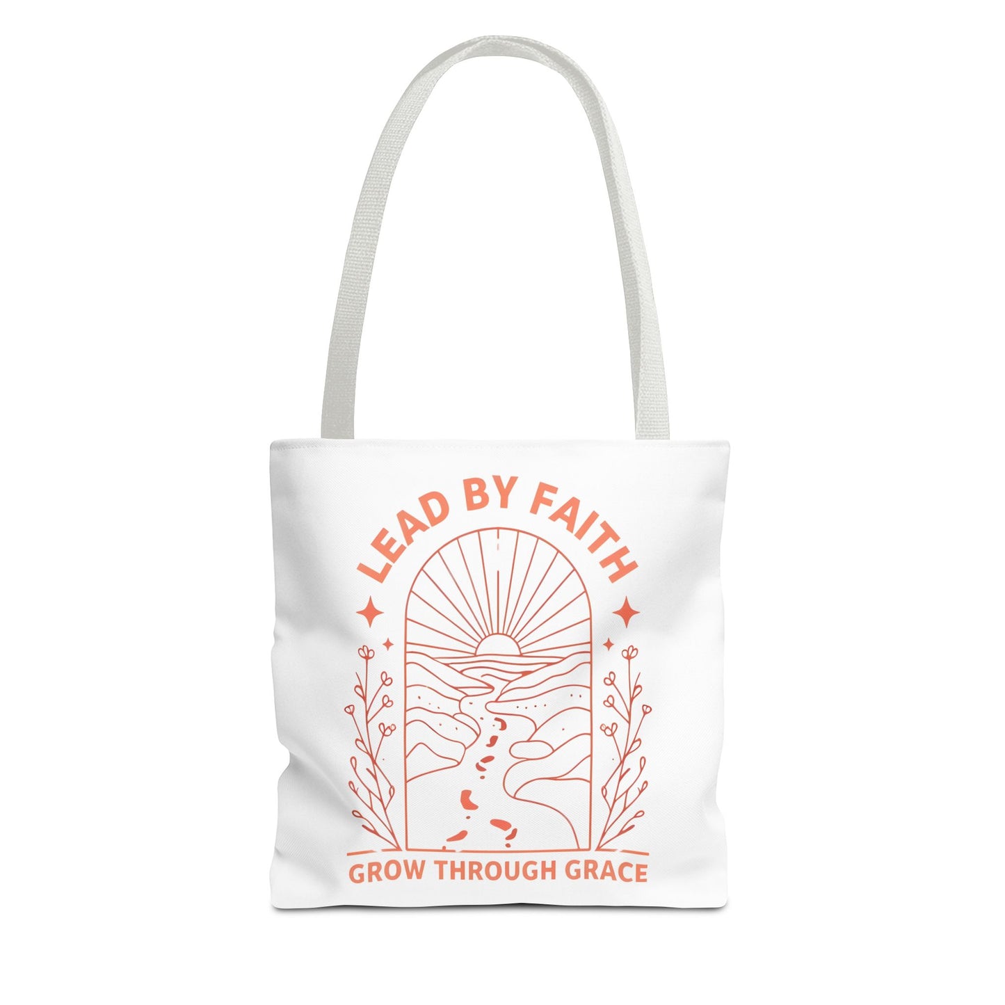 Lead by Faith Tote Bag β Durable Canvas Bag for Everyday Use