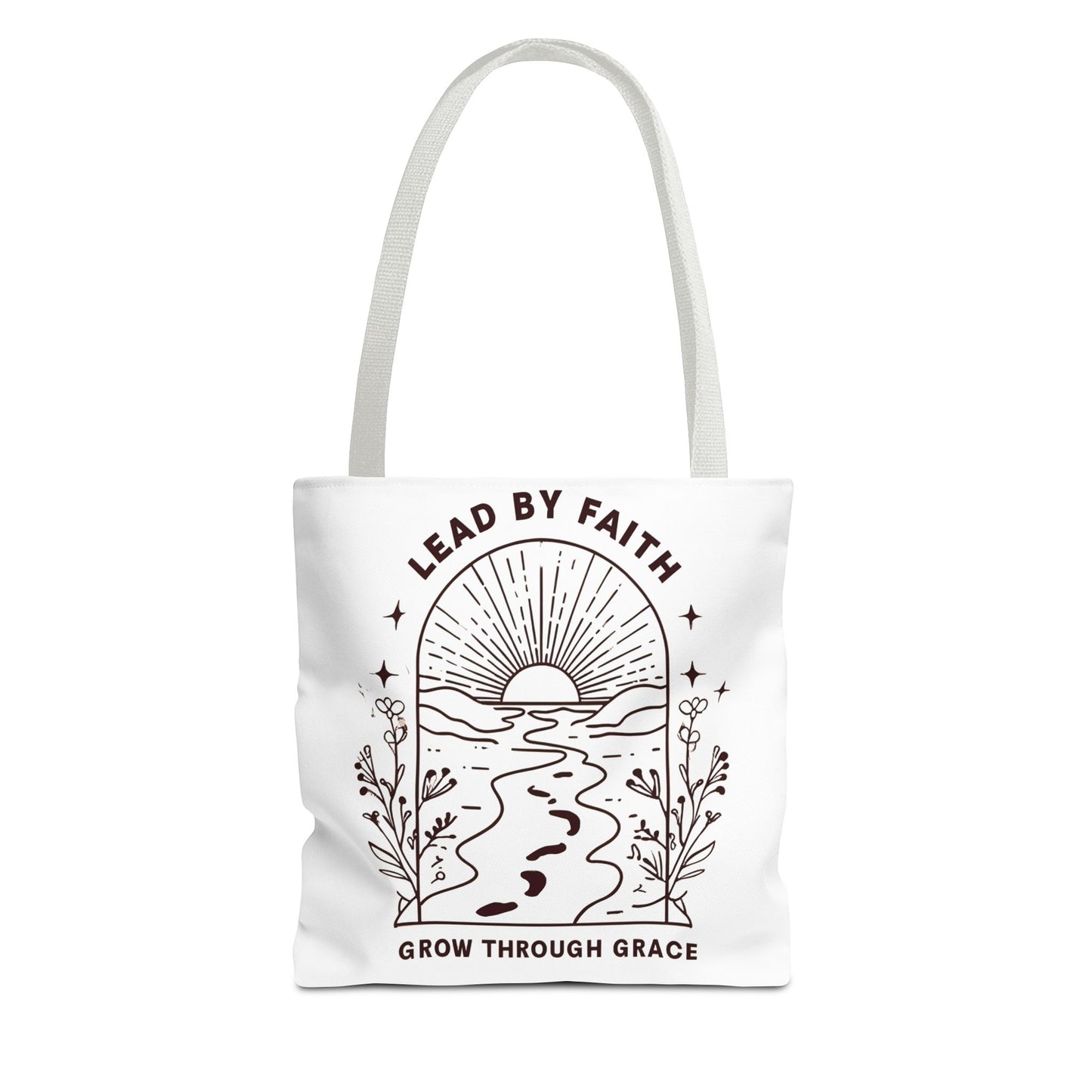 Lead by Faith Tote Bag β Durable Canvas Bag for Everyday Use