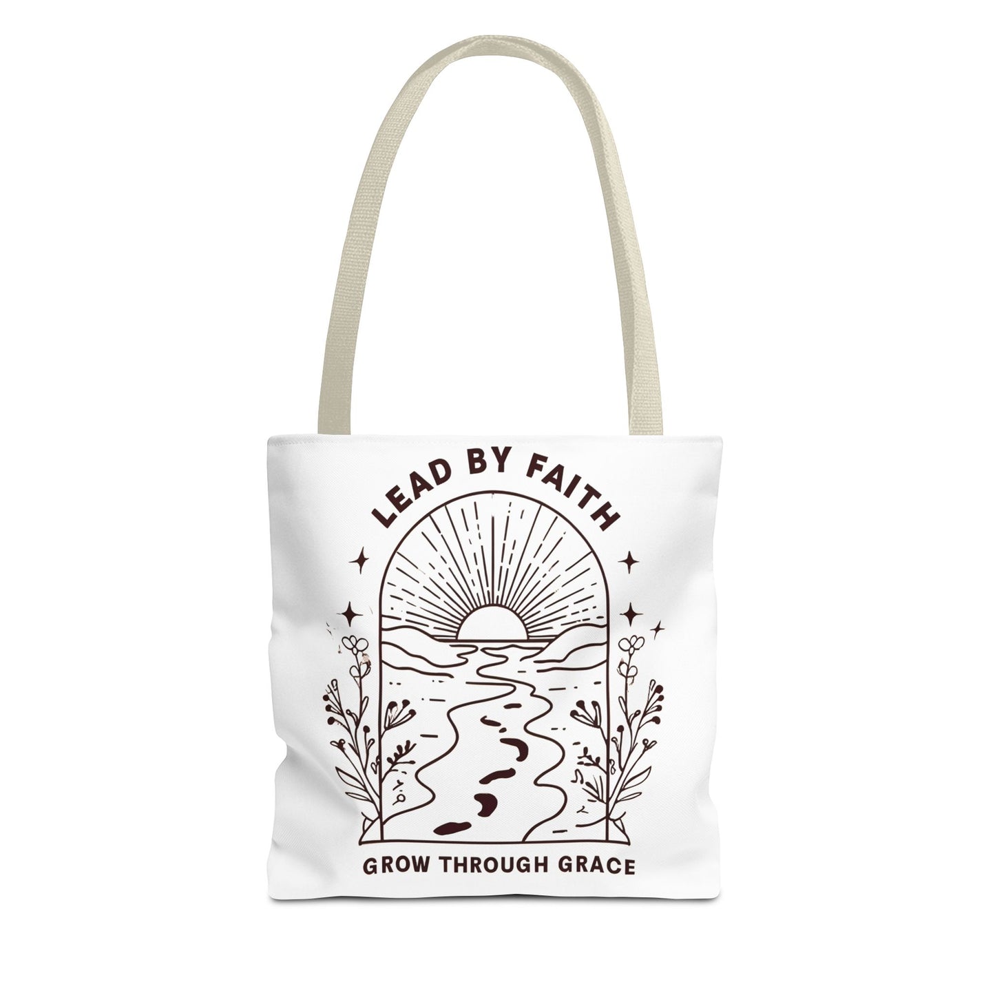 Lead by Faith Tote Bag β Durable Canvas Bag for Everyday Use